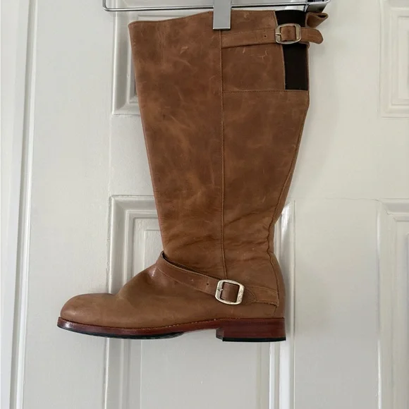 Wide Calf Boots-Real Leather. CUSTOM MADE. Size 8. More details in description. - Picture 3 of 12